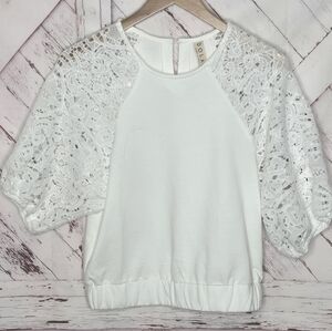 Dolan Fiona Lace Sleeve Top
